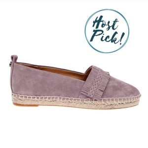 Splendid Suede Espadrilles NEW Grey Jaime